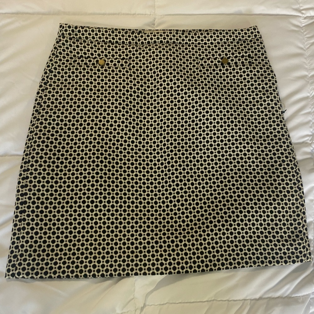 Ann Taylor black and white skirt, size 6.